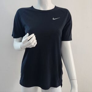 Unisex Nike Dri‑Fit Running Tee Black Women Small Men XSmall